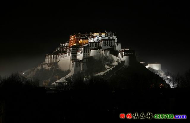 布达拉宫夜景